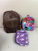 Girls Backpacks & Lunchbox.