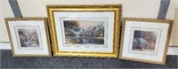 3 Thomas Kinkade Framed Prints