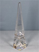 Baccarat Crystal 10" Obelisk Figurine