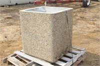 Exposed Aggregate Concrete Planter, 29"x29"x32"