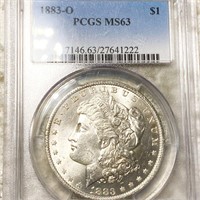 1883-O Morgan Silver Dollar PCGS - MS63