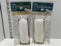 2 50’ Nylon braided cords