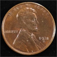 1931-S LINCOLN CENT BN VERY CH UNC