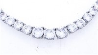 925 Sterling Silver Tennis Style Necklace & Bracel