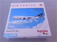 Herpa Wings Boing 747-400 Air Canada 1:500