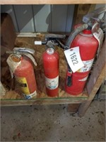 LOT OF 3 FIRE EXTINGUISHERS- NEED CHARGED