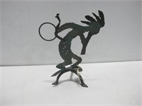 10.25" Metal Art Kokopelli Sculpture