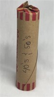 Of) roll of 1940s 1950s wheat pennies