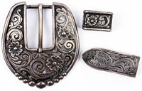 Jewelry Large Sterling Silver Bob Berg Buckle Set