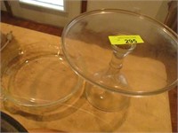 Cake stand and pie plate