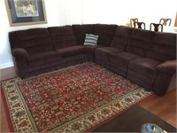 Sectional w/ 2 Reclining Chairs & Sleeper Sofa