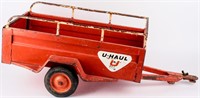 Rare 1960s U HAUL Metal Toy Pedal Car Trailer