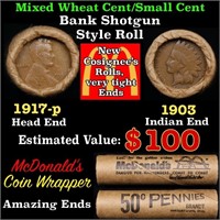 Small Cent Mixed Roll Orig Brandt McDonalds Wrappe