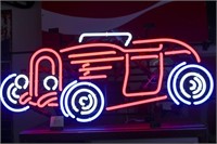Hot Rod Car Neon Sign