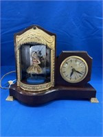 Vintage Dancing Ballerina United Electric Clock