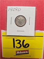 1929-D MERCURY DIME