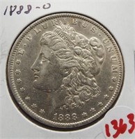 1888-O Morgan silver dollar.