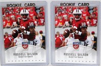 2 Russell Wilson 2012 Leaf Rookie Cards #77