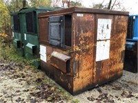 (3) 8 yard front load steel dumpsters