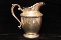 Sterling Silver Water Pitcher w Inscription
