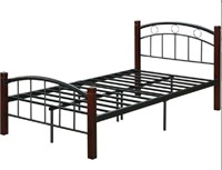 Hodedah Metal Twin bed frame