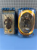 2X LORD OF THE RINGS ACTION FIGURES VINTAGE