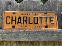 1966 CHARLOTTE CITY TAG
