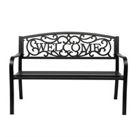 Leisure 50 in. Iron Outdoor Bench