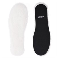 Size 10 - MaxW Winter Wool Insoles for Men Foam