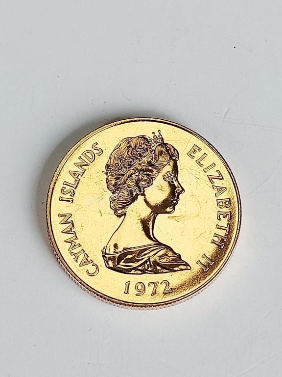 CAYMAN ISLAND 25$ GOLD COIN