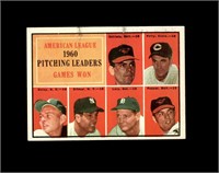 1961 Topps #48 Pitching Leaders EX to EX-MT+