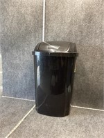 Hefty Black Trash Can with Swing Lid