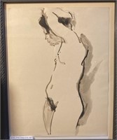 "Nude" 16x13 India ink on paper (model Phila.Coll.
