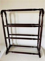 Mahogany Quilt Rack