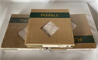 3 Boxes of Natural Marble Tiles 12 x 12