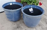 MEMBERS MARK CERAMIC FINISH RESIN PLANTERS NO SHIP