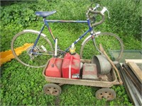 KIDS WAGON GAS CANS BIKE ETC