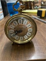 Vintage Trendkle Alarm Clock Brass Geramn 3" H x