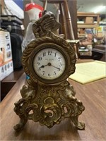 Antique New Haven Cast Metal Clock Has Wear