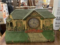 Vintage 1920"s Bunalow Clock By The Deluxe Clock