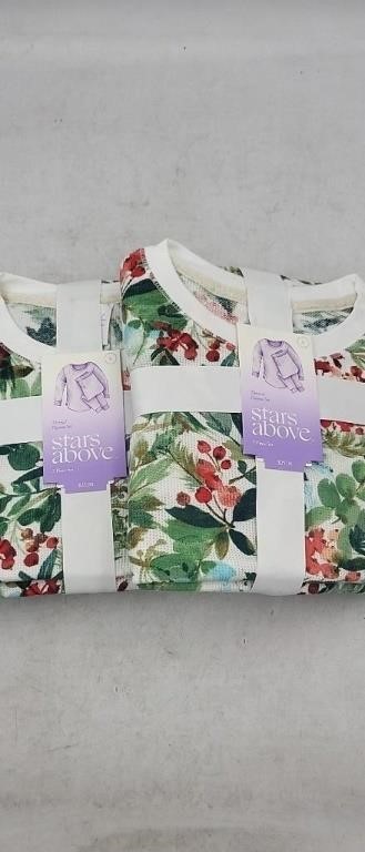 NEW (2) Stars Above Floral Thermal Pajama Sets