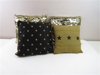Black/Gold Decorative Pillows