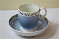 Early 19th century leeds matching cup and saucer