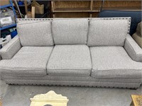 Universal furniture light grey sofa 7.3 ft long