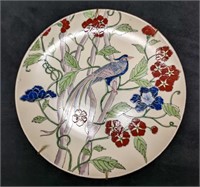 Vintage Hangable Bird Of Paradise Porcelain Plate
