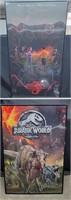 Stranger Things & Jurassic World framed pictures