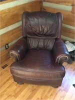 Drexel Heritage Brown Leather Chair
