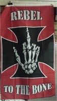 Rebel to the Bone Flag