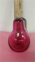 Cranberry Glass Pear