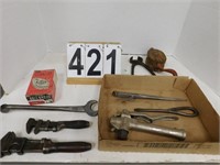 Flat of Tools Includes Pliers ~ 1 Ford Wrench